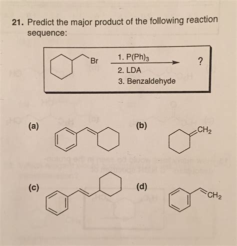 determine the products of the following reaction